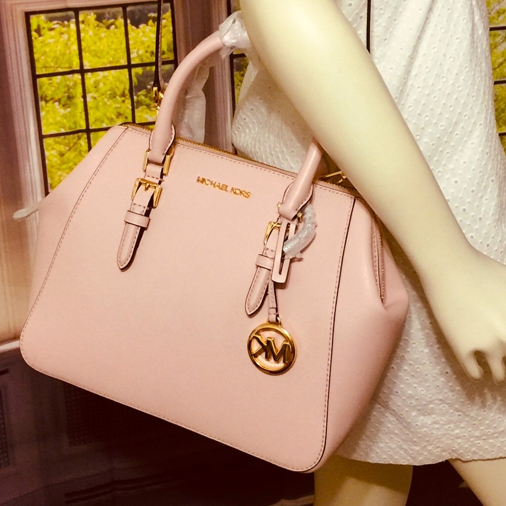 NWT Michael Kors Charlotte large Satchel Handbag - Picture 11 of 12